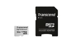 Transcend High Endurance - Carte mémoire flash (adaptateur microSDHC - SD inclus(e)) - 32 Go - UHS-I U1 / Class10 - SDHC