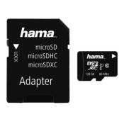 Hama - Carte mémoire flash (adaptateur microSDXC vers SD inclus(e)) - 128 Go - UHS Class 1 / Class10 - microSDXC UHS-I