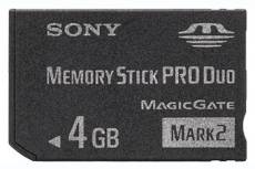 Sony Memory Stick Pro Duo Mark2 4 Go + Offre de remboursement
