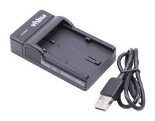 Vhbw Chargeur USB de batterie compatible avec Canon EOS 30D, 40D batterie appareil photo digital, DSLR, action cam