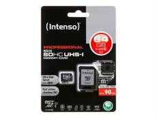 Intenso - Carte mémoire flash (adaptateur microSDXC vers SD inclus(e)) - 64 Go - UHS Class 1 / Class10 - microSDXC UHS-I