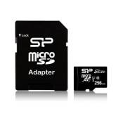 SILICON POWER Elite - Carte mémoire flash (adaptateur microSDXC vers SD inclus(e)) - 256 Go - UHS Class 1 / Class10 - microSDXC UHS-I