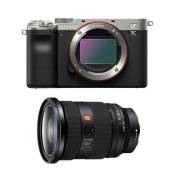 Sony appareil photo hybride alpha 7c silver + fe 24-70 f/2.8 gm II