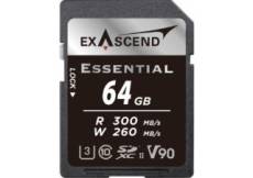 Exascend Carte SD Essential V90 - 64Gb