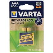 Varta Recharge Accu Recycled 56813 - Batterie 2 x AAA - NiMH - (rechargeables) - 800 mAh