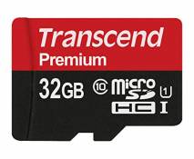 Transcend Carte Mémoire microSDXC 32 Go Classe 10 UHS-I 400x (Premium) TS32GUSDU1