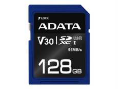 ADATA Premier Pro - Carte mémoire flash - 128 Go - Video Class V30 / UHS-I U3 / Class10 - SDXC UHS-I