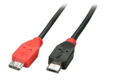Lindy Câble OTG USB 2.0 Type Micro-B vers Micro-B. 0.5m