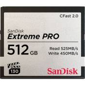 Carte mémoire sandisk extreme pro cfast 2.0, 512 go rpm 512 gb
