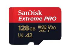 Carte Mémoire Micro SDXC SanDisk Extreme Pro 128Go Class 10 UHS-I U3 V30 200MB/S 90MB/S A2 C10