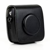 Wewoo Etui en cuir appareil photo Sacoche de protection PU vintage pour Polaroid SQ10, avec bandoulière réglable (noir)