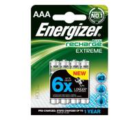 Piles rechargeables Energizer 4 x AAA Extreme