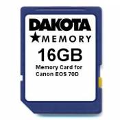 16GB Memory Card for Canon EOS 70D