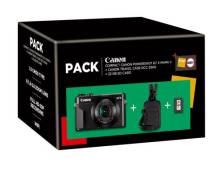 Pack Fnac Appareil photo Compact Canon PowerShot G7X Mark II + Etui + Carte mémoire SD 32 Go