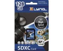 Xlyne - Carte mémoire flash - 128 Go - Class 10 - SDXC - noir