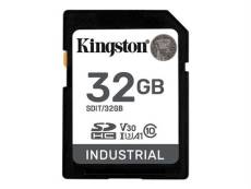 Kingston Industrial - Carte mémoire flash - 32 Go - A1 / Video Class V30 / UHS-I U3 / Class10 - microSDHC UHS-I