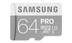 Samsung Pro - Carte mémoire flash (adaptateur microSDHC - SD inclus(e)) - 64 Go - UHS Class 3 / Class10 - microSDXC UHS-I