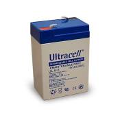 Batterie Plomb Etanche - Ultracell UL5-6 HDME - 6V 5Ah