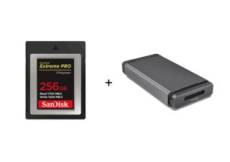 Sandisk Carte CFexpress Type B Extreme Pro - 256Gb + Professional Pro-Reader CFexpress bundle