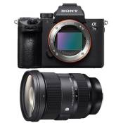 Sony appareil photo hybride alpha 7 III + sigma 24-70 f/2.8 art fe