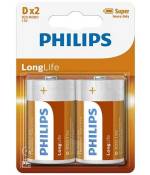 Philips LongLife R20L2B - Batterie 2 x D - Carbon Zinc