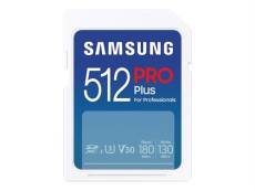 Samsung PRO Plus MB-SD512S - Carte mémoire flash - 512 Go - Video Class V30 / UHS-I U3 - SDXC UHS-I - blanc