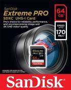 Carte mémoire microSDXC SanDisk Extreme PRO UHS-I V30 64 Go