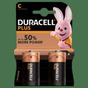 Pack de 2 piles Duracell C Plus LR14