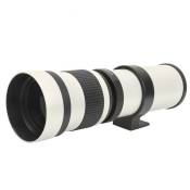 Téléobjectif Zoom manuelle 420-800mm F8.3-16 pour Canon Monture EF Caméra - Blanc