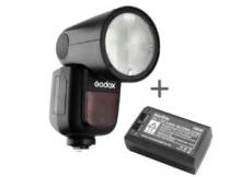 Godox Speedlite V1 Canon kit flash + batterie