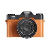 LINFE Appareil photo numérique haute définition Micro SLR 4K Orange