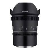 Objectif SAMYANG MF 14 mm T3,1 VDSLR MK2 Canon RF Ultra Grand Angle pour Canon RF, Distance focale Fixe 14 mm, Follow Focus