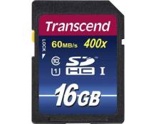 Carte SDHC Transcend Premium 400 16 GB Class 10, UHS-I