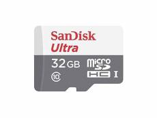 Sandisk ultra microsdhc uhs-i 32 go - cartes mémoire (gris, blanc, micro secure digital high-capacity (microsdhc), sd, uhs-i) SDSQUNB-032G-GN3MA