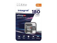 Integral - Carte mémoire flash (adaptateur microSDXC vers SD inclus(e)) - 256 Go - A2 / Video Class V30 / UHS-I U3 / Class10 - microSDXC UHS-I