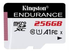 Kingston High Endurance - Carte mémoire flash - 256 Go - A1 / UHS-I U1 / Class10 - microSDXC UHS-I U1