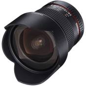 Objectif SAMYANG SAM10NIKON_AE pour Appareil photo reflex numérique Nikon f/2,8 ED AS NCS CS 10 mm Noir