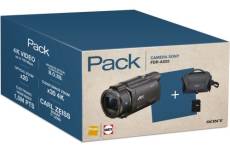 Pack Fnac Caméscope Sony FDR-AX53 Noir 4K Ultra HD WiFi et NFC+ Fourre-tout + Carte mémoire SD 16 Go Exclusivité