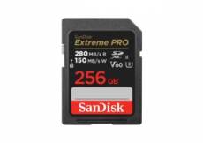 Sandisk carte mémoire SDXC Extreme SanDisk 256GB V60 280/150 mb/s
