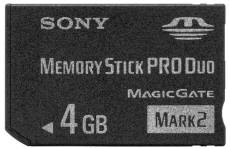 Sony Memory Stick Pro Duo Mark2 4 Go