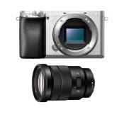 Sony appareil photo hybride alpha 6100 silver + 18-105g