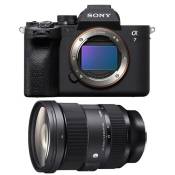 Sony appareil photo hybride alpha 7 iv + sigma 24-70 f/2.8 art fe