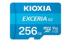 KIOXIA EXCERIA G2 - Carte mémoire flash - 256 Go - A1 / Video Class V30 / UHS-I U3 / Class10 - microSDXC UHS-I U3