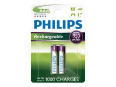 Philips R03B2A95 - Batterie 2 x AAA - NiMH - (rechargeables) - 950 mAh
