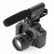 Ruili – Microphone stéréo – Pour caméscopes et appareils photo reflex numérique Nikon D300S, D4, D35, D500, D800, D3200, D7000 et Canon 5D, 5D3, 7D, 5