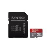Carte Mémoire Sandisk Micro SDHC, 32 GO + Adaptateur SD