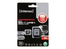 Intenso - Carte mémoire flash (adaptateur microSDHC - SD inclus(e)) - 16 Go - UHS Class 1 / Class10 - microSDHC UHS-I