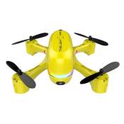 Drone V6 Mini HD Dual Camera Remote Control Aircraft Optical Flow Positioning Quadcopter Battery 4K Jaune