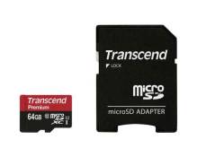 Transcend TS64GUSDU1 - Carte mémoire flash - 64 Go - UHS Class 1 / Class10 - SDXC UHS-I