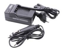 Vhbw Chargeur de batterie compatible avec Ricoh G900, G900SE, GR III, PX, WG-6, WG-70 caméra, DSLR, action-cam - Chargeur + adaptateur allume-cigare